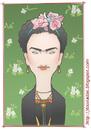Cartoon: Frida Kahlo (small) by Freelah tagged frida,kahlo