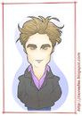 Cartoon: Robert Pattinson as E. Cullen (small) by Freelah tagged robert pattinson edward cullen twilight