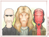 Cartoon: Ron Perlman Tribute (small) by Freelah tagged ron perlman hellboy blade beauty beast vincent