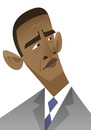 Cartoon: Barack Obama (small) by fubu tagged barack,obama,usa,amrika,america,united,states,president,yes,we,can,white,house