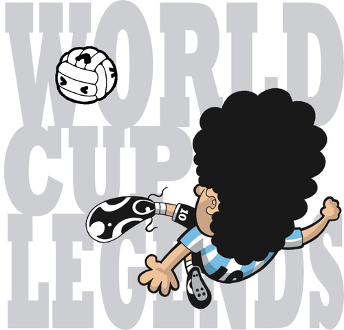 Cartoon: World Cup Legends (medium) by Ca11an tagged deigo,maradona,world,cup,legends,book