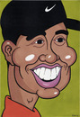 Cartoon: Tiger Woods (small) by Ca11an tagged tiger,woods,caricature,golf,st,andrews