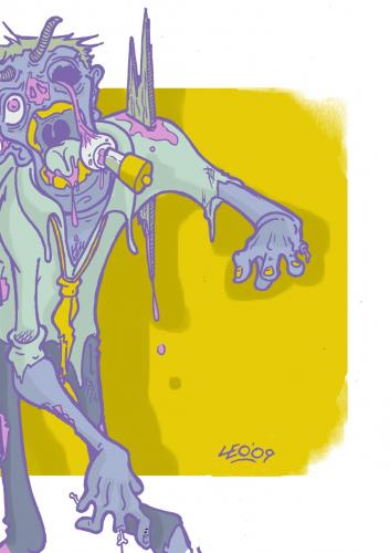 Cartoon: Zombie (medium) by Leonardo Pandolfi tagged illustration,comics