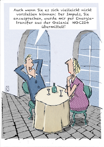 Cartoon: Bekanntschaft (medium) by Jan Rieckhoff tagged bekanntschaft,kennenlernen,date,dating,kontakt,imponieren,angeben,balzen,anmachen,anmache,mann,frau,paar,einladung,cafe,straßencafe,verschwörungstheorie,außerirdische,alien,esoterik,cartoon,witz,karikatur,comic,humor,jan,rieckhoff,bekanntschaft,kennenlernen,date,dating,kontakt,imponieren,angeben,balzen,anmachen,anmache,mann,frau,paar,einladung,cafe,straßencafe,verschwörungstheorie,außerirdische,alien,esoterik,cartoon,witz,karikatur,comic,humor,jan,rieckhoff