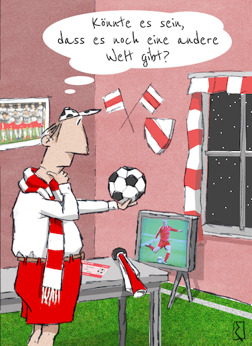 Cartoon: Fan (medium) by Jan Rieckhoff tagged fußball,fan,verein,vereinsfarben,fußballplatz,publikum,zuschauer,beifall,sport,sportlerveranstaltung,ball,leder,trikot,mannschaft,tribühne,platz,feld,fußballfeld,rasen,liga,regionalliga,oberliga,aufstieg,abstieg,tabelle,tore,torverhältnis,position,relegation,relegationsspiele,unentschieden,gewinner,verlierer,spieler,fußballspieler,stürmer,verteidiger,rechtsaußen,linksaußen,mittelfeld,elfmeter,torwart,tor,kicker,spielregeln,abseits,foul,ecke,schuss,torschuss,treffer,comic,cartoon,witz,humor,karikatur,jan,rieckhoff,fußball,fan,verein,vereinsfarben,fußballplatz,publikum,zuschauer,beifall,sport,sportlerveranstaltung,ball,leder,trikot,mannschaft,tribühne,platz,feld,fußballfeld,rasen,liga,regionalliga,oberliga,aufstieg,abstieg,tabelle,tore,torverhältnis,position,relegation,relegationsspiele,unentschieden,gewinner,verlierer,spieler,fußballspieler,stürmer,verteidiger,rechtsaußen,linksaußen,mittelfeld,elfmeter,torwart,tor,kicker,spielregeln,abseits,foul,ecke,schuss,torschuss,treffer,comic,cartoon,witz,humor,karikatur,jan,rieckhoff