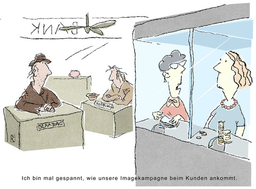 Cartoon: Imagekampagne (medium) by Jan Rieckhoff tagged image,anlageberatung,finanzbetrug,finanzen,millionen,gehälter,manager,skandal,banken,imagepflege,täuschung,schein,cartoon,jan,rieckhoff,banken,skandal,manager,gehälter,millionen,finanzen,finanzbetrug,anlageberatung