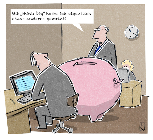 Sparschwein Büro