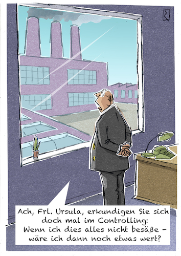 Cartoon: Unternehmer (medium) by Jan Rieckhoff tagged chef,boss,bonze,unternehmer,vorstand,führung,spitze,vorsitzender,besitzer,büro,fabrik,firma,unternehmen,controlling,buchhaltung,finanzen,abteilung,wert,besinnung,nachdenklich,mensch,menschlich,person,cartoon,comic,karikatur,witz,jan,rieckhoff,chef,boss,bonze,unternehmer,vorstand,führung,spitze,vorsitzender,besitzer,büro,fabrik,firma,unternehmen,controlling,buchhaltung,finanzen,abteilung,wert,besinnung,nachdenklich,mensch,menschlich,person,cartoon,comic,karikatur,witz,jan,rieckhoff