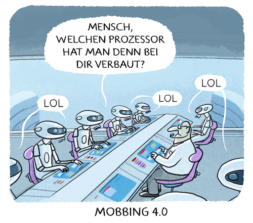 Cartoon: ... (medium) by markus-grolik tagged ki,kuenstliche,intelligenz,cyborg,arbeitsplatz,druck,mensch,digitalisierung,beschleunigung,leistung,natur,ki,kuenstliche,intelligenz,arbeitsplatz,druck,mensch,digitalisierung,beschleunigung,leistung,natur