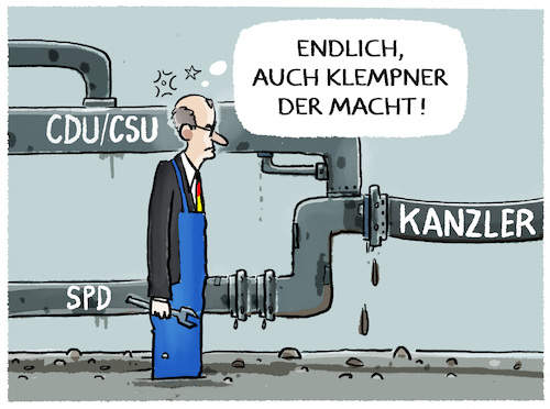 Cartoon: Arbeitskoalitionskanzler Merz... (medium) by markus-grolik tagged friedrich,merz,kanzlerwahl,wahlgang,kanzler,scholz,klempner,bundestag,macht,union,koalition,spd,bundesregierung,demokratie,deutschland,mehrheiten,friedrich,merz,kanzlerwahl,wahlgang,kanzler,scholz,klempner,bundestag,macht,union,koalition,spd,bundesregierung,demokratie,deutschland,mehrheiten