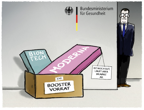 Cartoon: Booster-Spahn (medium) by markus-grolik tagged spahn,gesundheitsminister,booster,moderna,biontech,impfauffrischung,impfquote,impfstoff,pandemie,corona,deutschland,mindesthaltbarkeit,illustration,karikatur,impfkampagne,impfung,impfen,impfstoffe,boostern,spahn,gesundheitsminister,booster,moderna,biontech,impfauffrischung,impfquote,impfstoff,pandemie,corona,deutschland,mindesthaltbarkeit,illustration,karikatur,impfkampagne,impfung,impfen,impfstoffe,boostern