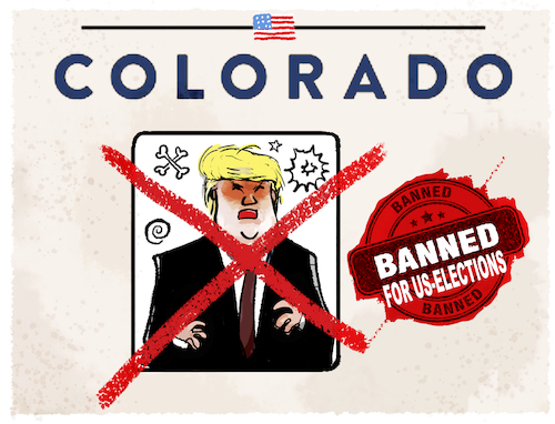 Cartoon: Endlich... (medium) by markus-grolik tagged colorado,us,wahl,2024,donald,trump,republikaner,demokraten,joe,biden,washington,usa,präsident,anklage,demokratie,steuerhinterziehung,belaestigung,colorado,us,wahl,2024,donald,trump,republikaner,demokraten,joe,biden,washington,usa,präsident,anklage,demokratie,steuerhinterziehung,belaestigung