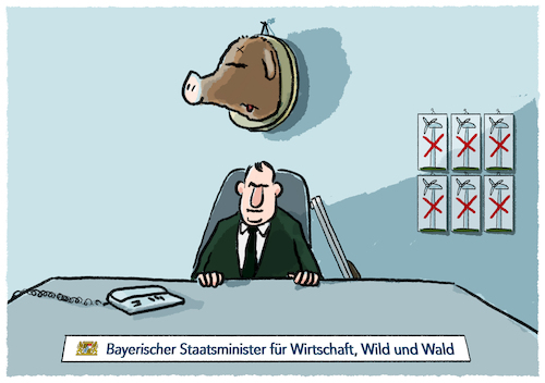 Cartoon: Hubert... (medium) by markus-grolik tagged soeder,aiwanger,koalition,csu,freie,waehler,bayern,staatsregierung,jagd,hobby,staatsforsten,wirtschaftsministerium,wald,wildschwein,jaeger,windenergie,ausbau,windkraft,windkraftenergie,forst,soeder,aiwanger,koalition,csu,freie,waehler,bayern,staatsregierung,jagd,hobby,staatsforsten,wirtschaftsministerium,wald,wildschwein,jaeger,windenergie,ausbau,windkraft,windkraftenergie,forst