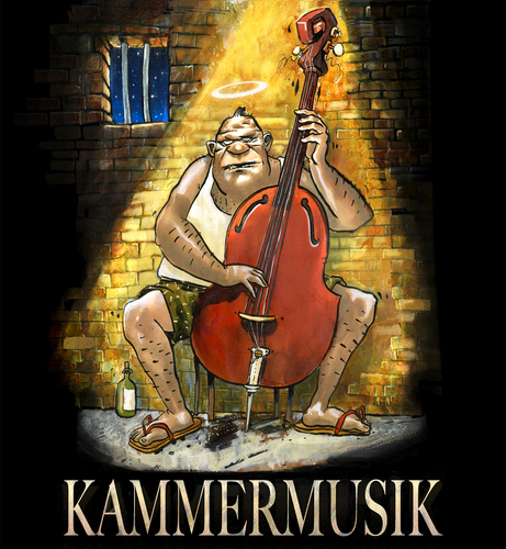 Cartoon: Kammermusik (medium) by markus-grolik tagged hochkultur,musik,knast,knasti,gefängnis,kunst,kultur,liedgut,cello,verbrecher,hausmusik