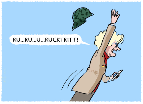 Cartoon: Lambrecht tritt zurück... (medium) by markus-grolik tagged lambrecht,verteidigungsministerin,bundeswehr,deutschland,ampel,scholz,spd,kabinett,verteidungsministerium,lambrecht,verteidigungsministerin,bundeswehr,deutschland,ampel,scholz,spd,kabinett,verteidungsministerium