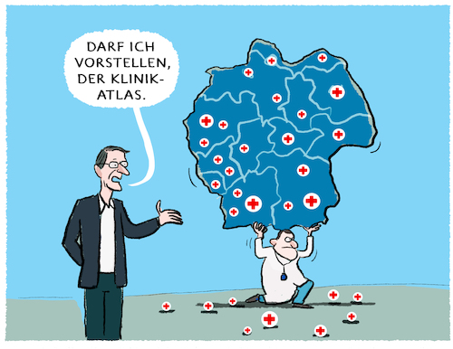 Cartoon: Lauterbachs Klinik-Atlas... (medium) by markus-grolik tagged klinikatlas,klinik,fachklinik,krankenhaus,gesundheitsminister,lauterbach,deutschland,gesundheitssystem,stadt,land,krankenkassen,klinikreform,fallpauschalen,klinikatlas,klinik,fachklinik,krankenhaus,gesundheitsminister,lauterbach,deutschland,gesundheitssystem,stadt,land,krankenkassen,klinikreform,fallpauschalen