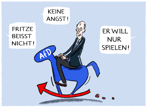 Cartoon: Mehrheitsbeschaffung mit Merz (medium) by markus-grolik tagged opposition,kanzlerkandidat,merz,cdu,csu,zustrombegrenzungsgesetz,entschliessungsantrag,test,bundestag,mehrheiten,stimmen,afd,soeder,wahlen,strategie,bayern,landtagswahlen,schwesterpartei,demokratie,deutschland,opposition,kanzlerkandidat,merz,cdu,csu,afd,soeder,wahlen,strategie,bayern,landtagswahlen,schwesterpartei,demokratie,deutschland