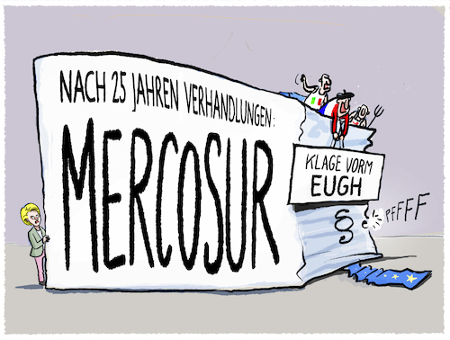 Cartoon: Mercosur-Desaster... (medium) by markus-grolik tagged eugh,europa,brüssel,europaparlament,klage,freihandel,freihandelszone,südamerika,brasilien,argentinien,mercosur,desaster,bauern,lobby,eugh,europa,brüssel,europaparlament,klage,freihandel,freihandelszone,südamerika,brasilien,argentinien,mercosur,desaster,bauern,lobby