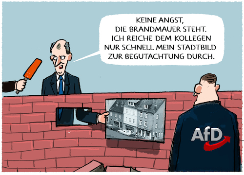 Merz an der Brandmauer...
