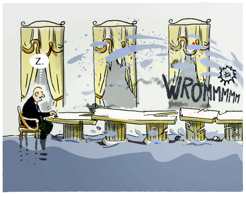 Cartoon: Putins Kachowka-Strategie (medium) by markus-grolik tagged kachowka,staudamm,akw,saporischschja,putin,angriffkrieg,russland,operation,ukraine,hybride,kriegsfuehrung,umweltkatastrophe,zerstoerung,krim,kachowka,staudamm,akw,saporischschja,putin,angriffkrieg,russland,operation,ukraine,hybride,kriegsfuehrung,umweltkatastrophe,zerstoerung,krim