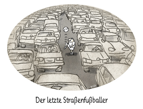 Cartoon: strassenfussballer (medium) by markus-grolik tagged fussballnachwuchs