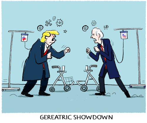 Cartoon: Supertuesday... (medium) by markus-grolik tagged usa,biden,trump,us,wahlkampf,super,tuesday,showdown,usa,biden,trump,us,wahlkampf,super,tuesday,showdown