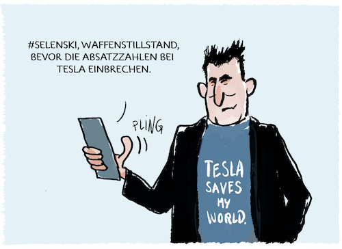 Cartoon: Twitter Elon... (medium) by markus-grolik tagged twitter,waffenstillstand,stromknappheit,strompreis,elekktroautos,tesla,elon,musk,absatzmarkt,russland,ukraine,putin,twitter,waffenstillstand,stromknappheit,strompreis,elekktroautos,tesla,elon,musk,absatzmarkt,russland,ukraine,putin