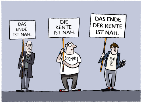 Cartoon: Umlagesystem... (medium) by markus-grolik tagged rente,rentner,demografie,umlagesystem,deutschland,schulden,generationen,genz,boomer,rente,rentner,demografie,umlagesystem,deutschland,schulden,generationen,genz,boomer