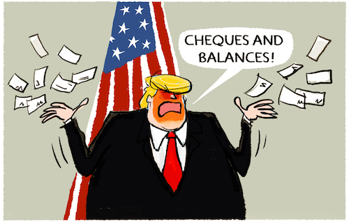 Cartoon: US-Tech-Oligarchie... (medium) by markus-grolik tagged donald,trump,regierung,usa,umbau,demokratie,checks,and,balances,kontrolle,rechtsstaat,richter,foerderalismus,elon,musk,tech,oligarchen,meta,stargate,donald,trump,regierung,usa,umbau,demokratie,checks,and,balances,kontrolle,rechtsstaat,richter,foerderalismus,elon,musk,tech,oligarchen,meta,stargate