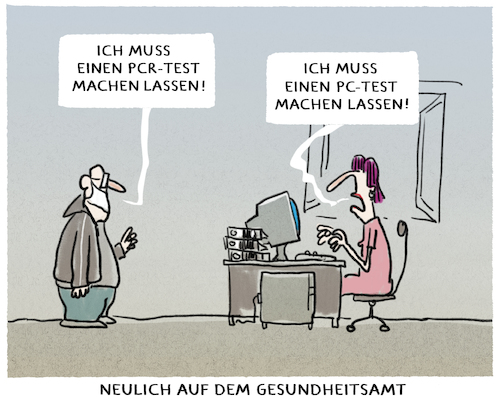 Cartoon: Vierte Welle.. (medium) by markus-grolik tagged pcr,pc,test,pandemie,kosten,gesundheitsamt,digitalisierung,vierte,welle,internet,computer,veraltet,system,pcr,pc,test,pandemie,kosten,gesundheitsamt,digitalisierung,vierte,welle,internet,computer,veraltet,system