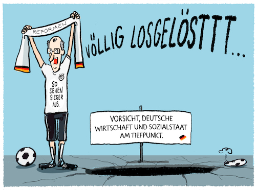 Cartoon: Vor dem Spiel... (medium) by markus-grolik tagged merz,bundeskanzler,euphorie,stimmungslage,fussball,wm,nationalmannschaft,team,nagelsmann,dfb,deutschland,reformstau,reformenregierung,wirtschaft,sozialstaat,merz,bundeskanzler,euphorie,stimmungslage,fussball,wm,nationalmannschaft,team,nagelsmann,dfb,deutschland,reformstau,reformenregierung,wirtschaft,sozialstaat