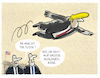 Cartoon: ... (small) by markus-grolik tagged trump auslandsreise usa präsident