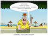 Cartoon: Daydreaming.. Impfcocktail (small) by markus-grolik tagged johnson,pfizer,astra,zeneca,sputnik,biontech,pandemie,sommer,corona,tourismus,beachbar