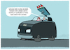 Cartoon: Freie Fahrt... (small) by markus-grolik tagged klimawandel,suv,autofahrer,klimaaktivisten,klima,kleber,autoindustrie,pendler,verkehr,aufruestung,aktivisten