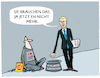 Cartoon: Haushaltskasse aufbessern.... (small) by markus-grolik tagged intel,magdeburg,lindner,subvention,ampel,haushalt,finanzen,finanzminister,habeck,fdp,spd,gruene