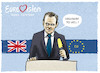 Cartoon: ...höllischer Tusk (small) by markus-grolik tagged tusk,brexit,may,brüssel,london,backstop,europa,wahlen