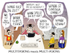 Cartoon: Homeofficing... (small) by markus-grolik tagged multi,asking,homeoffice,ausgangssperre,corona,familie,arbeit,kinder,multitasking,spiel,langeweile,wohnung,zuhause