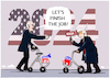 Cartoon: Kandidaten... (small) by markus-grolik tagged joe,biden,praesident,usa,vereinigte,staaten,weltmacht,kandidatur,us,wahlkampf,donald,trump,maga,demokraten,republikaner