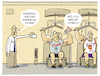 Cartoon: ...Kleinkontrolle... (small) by markus-grolik tagged viribus,doping,steroidpulver,freizeitsportler,sport,fitness,studio,body,muskelaufbau,geschlechter,maennlichkeitsideal,koerperkult,maskulin,europaweite,razzia