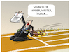 Cartoon: Rekordverdächtig... (small) by markus-grolik tagged internationales,olympisches,komitee,ioc,olympia,paris,frankreich,gewinne,gold,rekorde