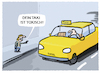 Cartoon: Toxitaxi.. (small) by markus-grolik tagged autocartoon,taxi,toxi,transport,diesel,feinstaub,innenstadt,taxifahrer,bewegung,mobilitaet,verkehr,klimawandel,verkehrswende,fdp