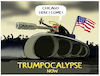 Cartoon: Trump droht mit Militär... (small) by markus-grolik tagged trump,chicago,usa,maga,militaereinsatz,kriegsrhetorik,gouverneur,pritzker,illinois,nationalgarde