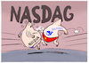 Cartoon: US-Tech-Aktien stürzen ab... (small) by markus-grolik tagged nasdag,google,llama,meta,nvidia,börse,open,ai,chatgpt,ki,startup,china,deepseek,usa,maga,trump,kuenstliche,intelligenz