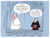 Cartoon: Vatikanische Gedanken... (small) by markus-grolik tagged missbrauchsfaelle,kinder,vertuschung,bischoefe,katholische,kirche,papst,franziskus,vatikan,zoelibat,ratzinger,religion,kinderlos,kinderlosigkeit
