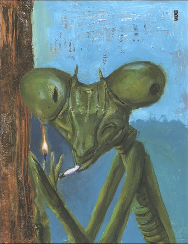 Cartoon: Hemp Mantis (medium) by greg hergert tagged mantis,hemp