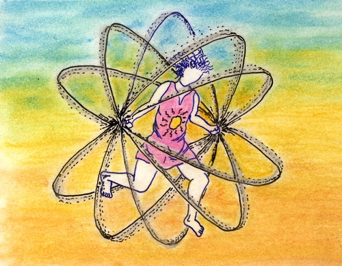 Cartoon: Playing with Atomic Energy (medium) by trebortoonut tagged atomic,energy,play,children,brincadeira