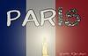 Cartoon: Paris (small) by Mandor tagged paris,attack,is,isis