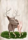 Cartoon: deer (small) by seishiro tagged art