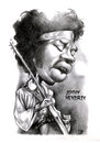 Cartoon: JImmy Hendrix (small) by Szena tagged american guitarist singer and songwriter caricatur