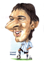 Cartoon: Lionel Messi (small) by Szena tagged caricatur messi argentine barcelona football star